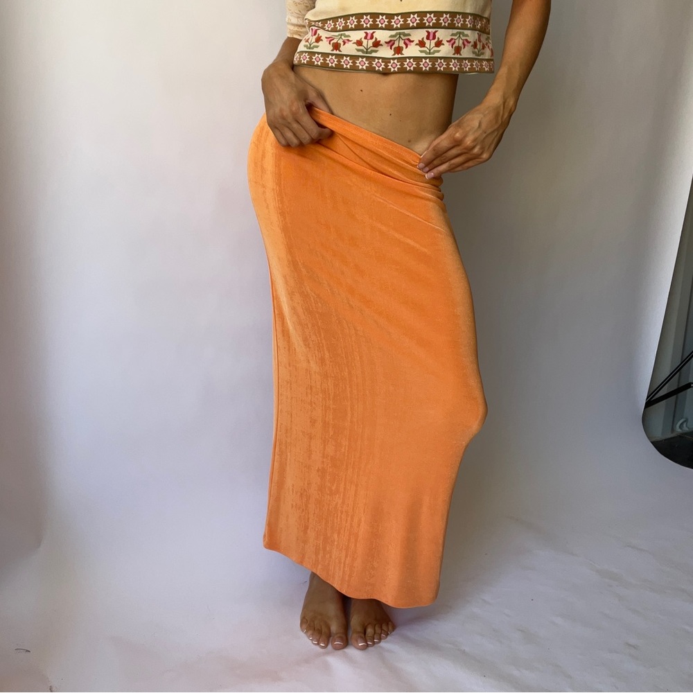 Princess Polly Orange Maxi Skirt